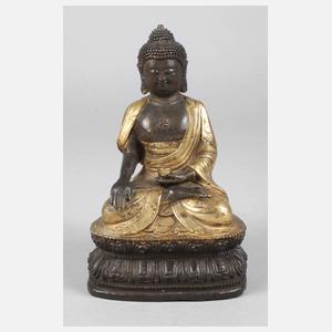 Bronzeplastik Buddha Shakyamuni