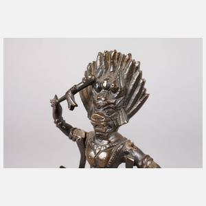 Figürliche Bronzeplastik Yama