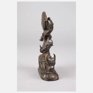 Figürliche Bronzeplastik Yama
