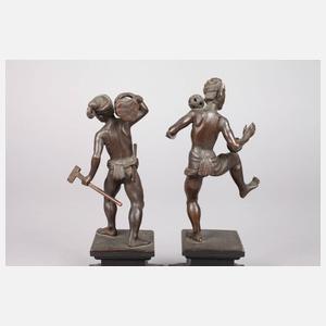 Paar figürliche Bronzen
