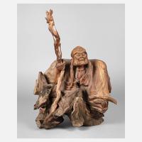 Große Teakholz-Plastik111