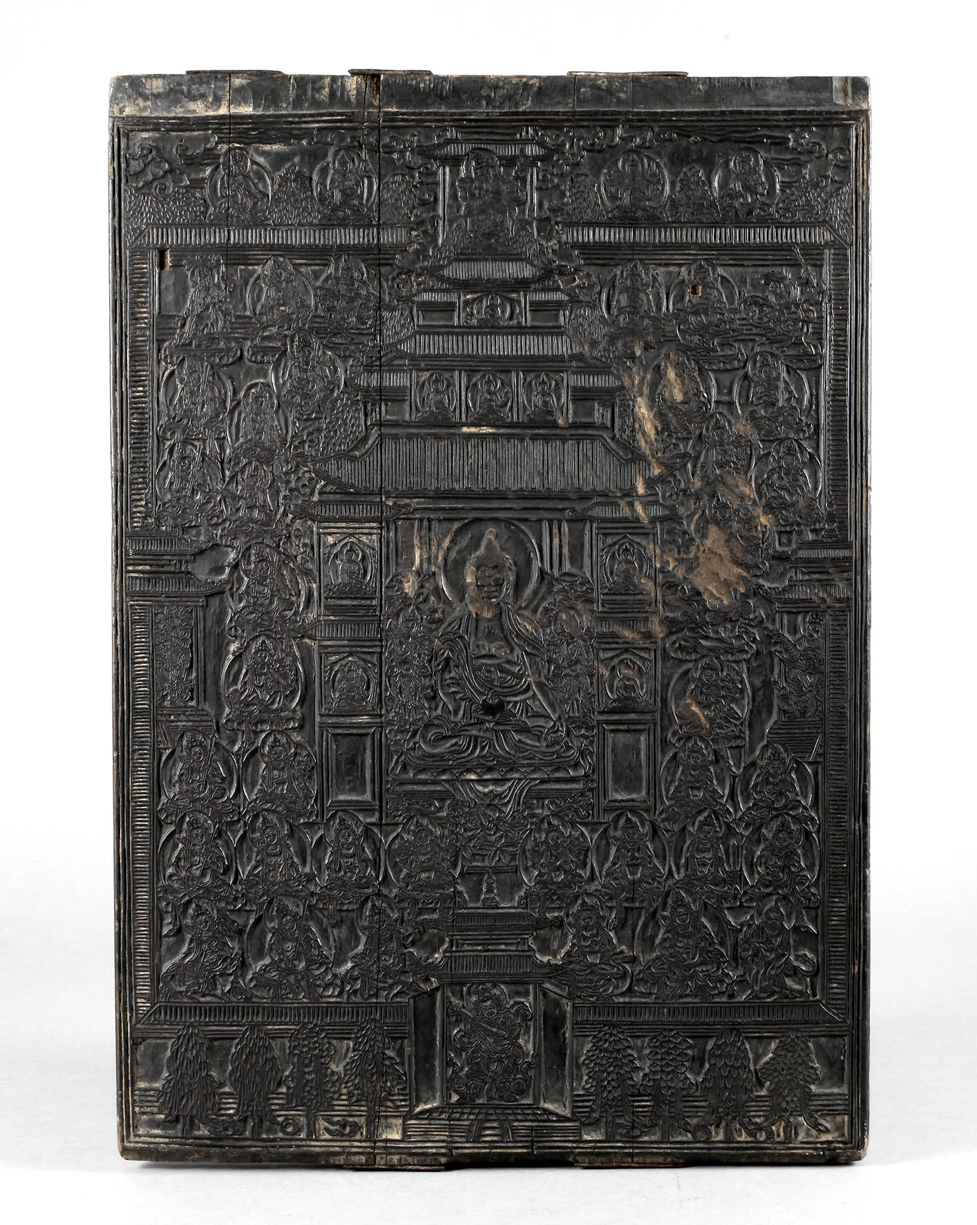 Doppelseitige Thangkadruckplatte