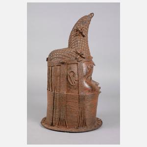 Bronzeskulptur Westafrika