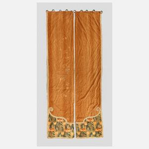 Paar Übergardinen Jugendstil