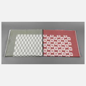 Zwei Zierdecken Art déco