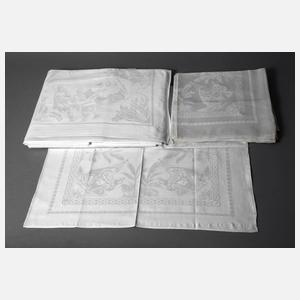 Tafelgarnitur mit religiösem Motiv