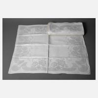 Zwölf Servietten Rosendekor111