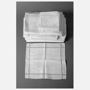 Konvolut Tischwäsche aus Adelsnachlass