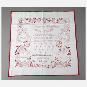 Stickmustertuch Sachsen