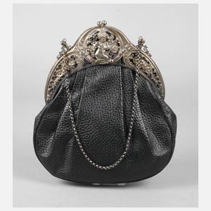 Handtasche mit Silberbügel