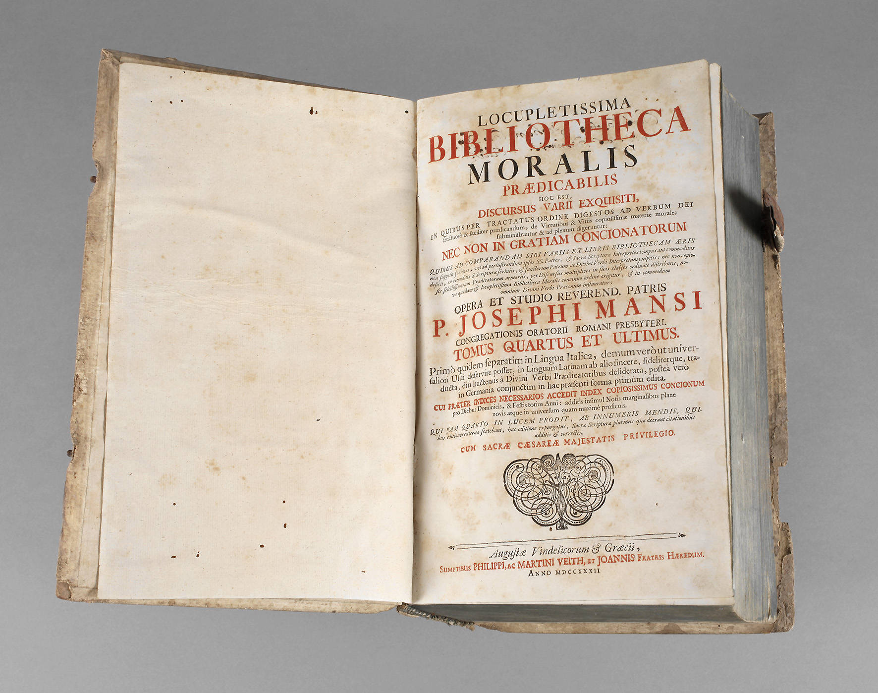 Mansis Bibliotheca Moralis 1732