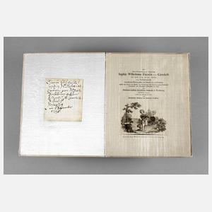 Huldigungsgedicht an Sophie W. von Schönaich-Carolath 1793