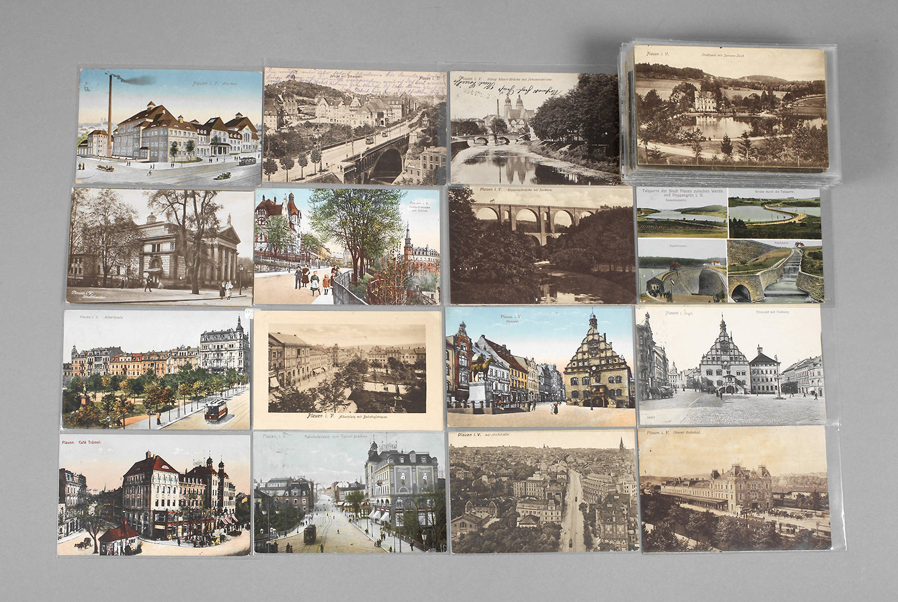 Große Sammlung Postkarten Plauen
