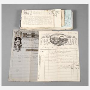 Konvolut Geschäftspapiere