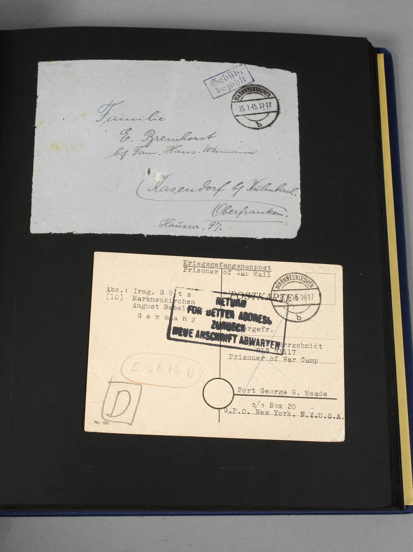 Belegesammlung Poststempelentwicklung Markneukirchen