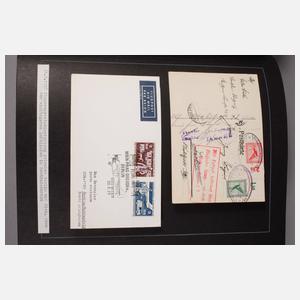 Briefmarkenalbum Dt. Luftschiffs-/Ballonpost Flugjubiläen
