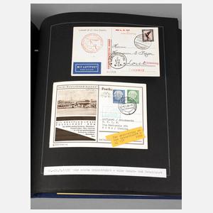 Briefmarkenalbum Dt. Luftschiffs-/Ballonpost Flugjubiläen