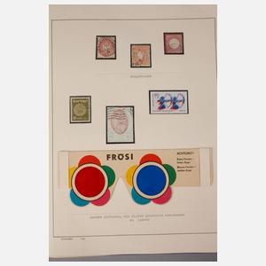 Briefmarkenalbum postalische Besonderheiten und Musikgeschichte