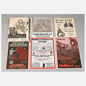 Konvolut Werbeblätter