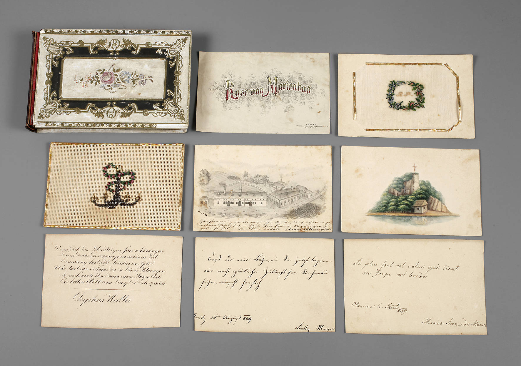 Stammbuch-Kassette ”Rose von Marienbad”