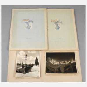 Friedrich Lüning, zwei Fotokunstmappen ”Stadt am Strom”