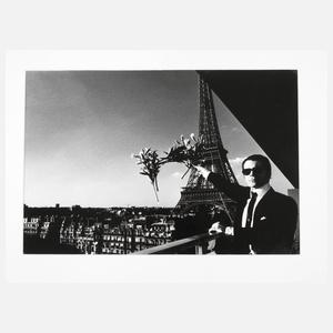 Helmut Newton, Portraitfoto Karl Lagerfeld