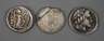 Drei antike römische Münzen