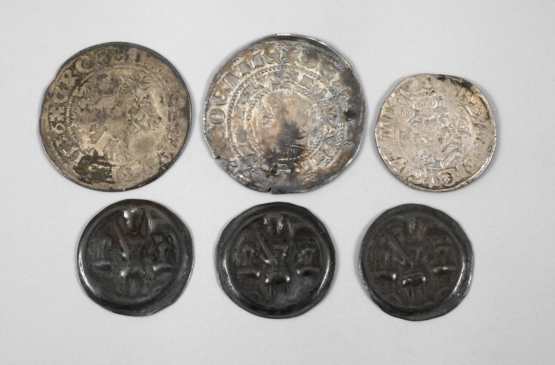 Sechs Kleinmünzen R.D.R.
