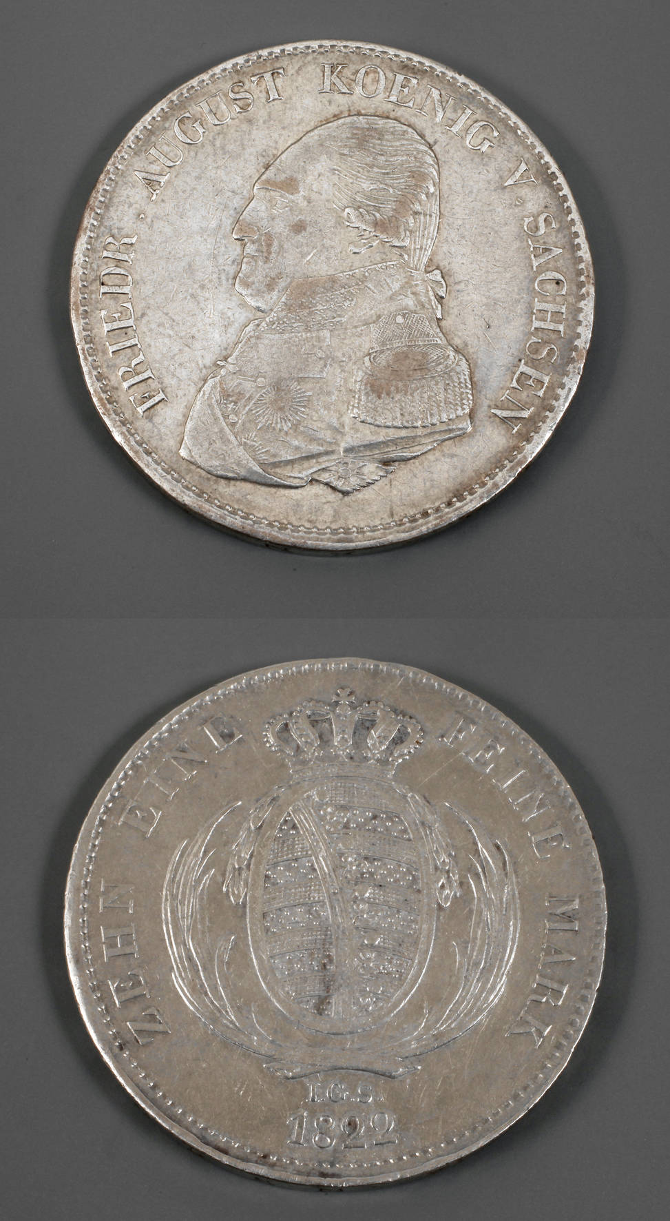 Konventionstaler Sachsen 1822