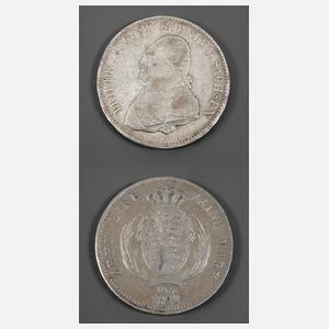 Konventionstaler Sachsen 1822