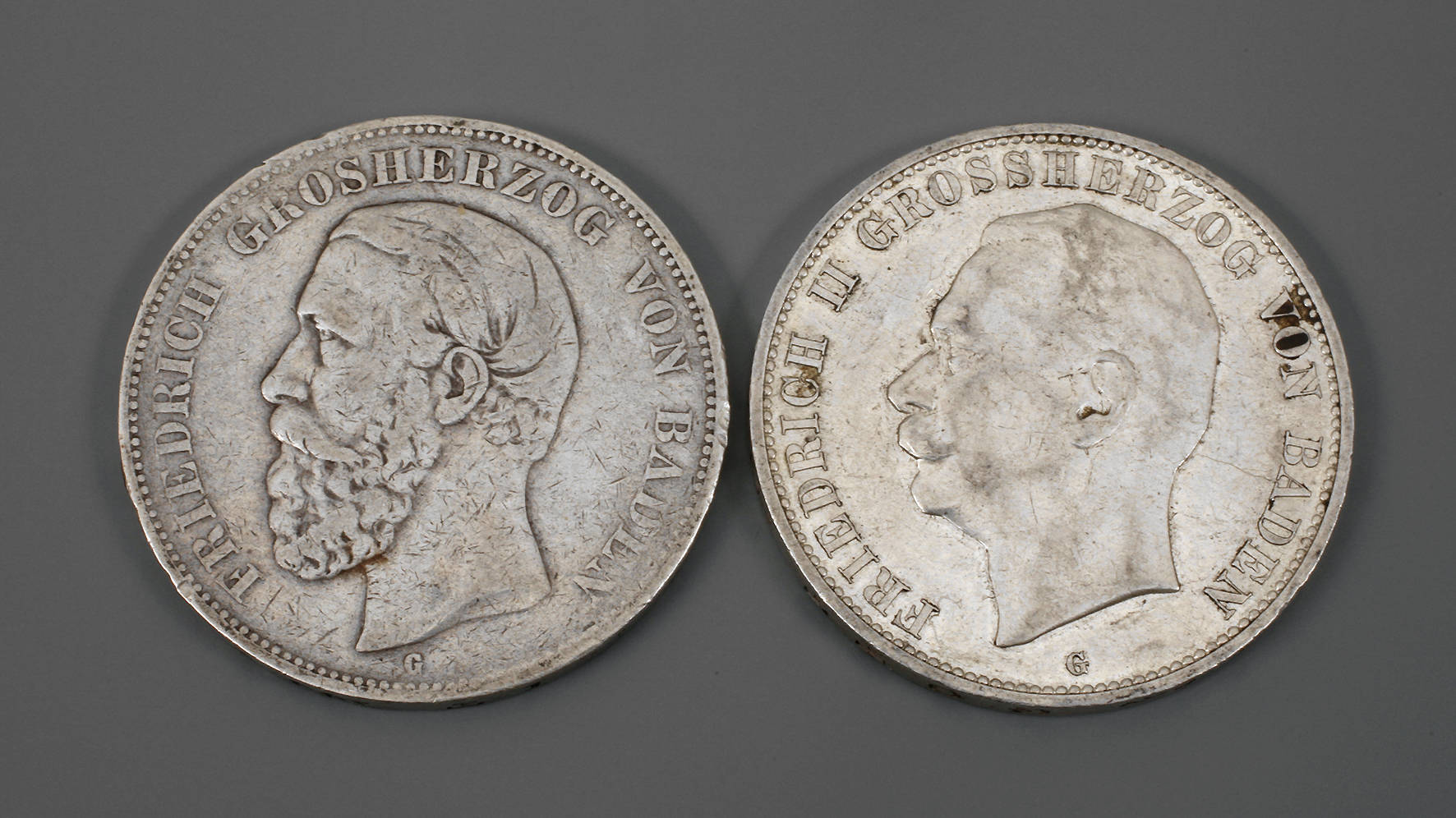 Zwei Münzen Baden