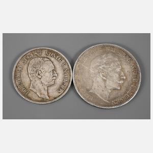 Zwei Münzen D.R.