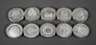 Zehn Silbermünzen Deutschland