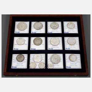 Konvolut Silbermünzen international