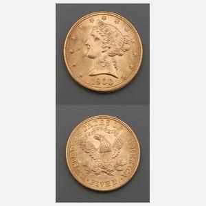Goldmünze USA 1900