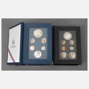 Zwei Prestige-Münzsätze USA