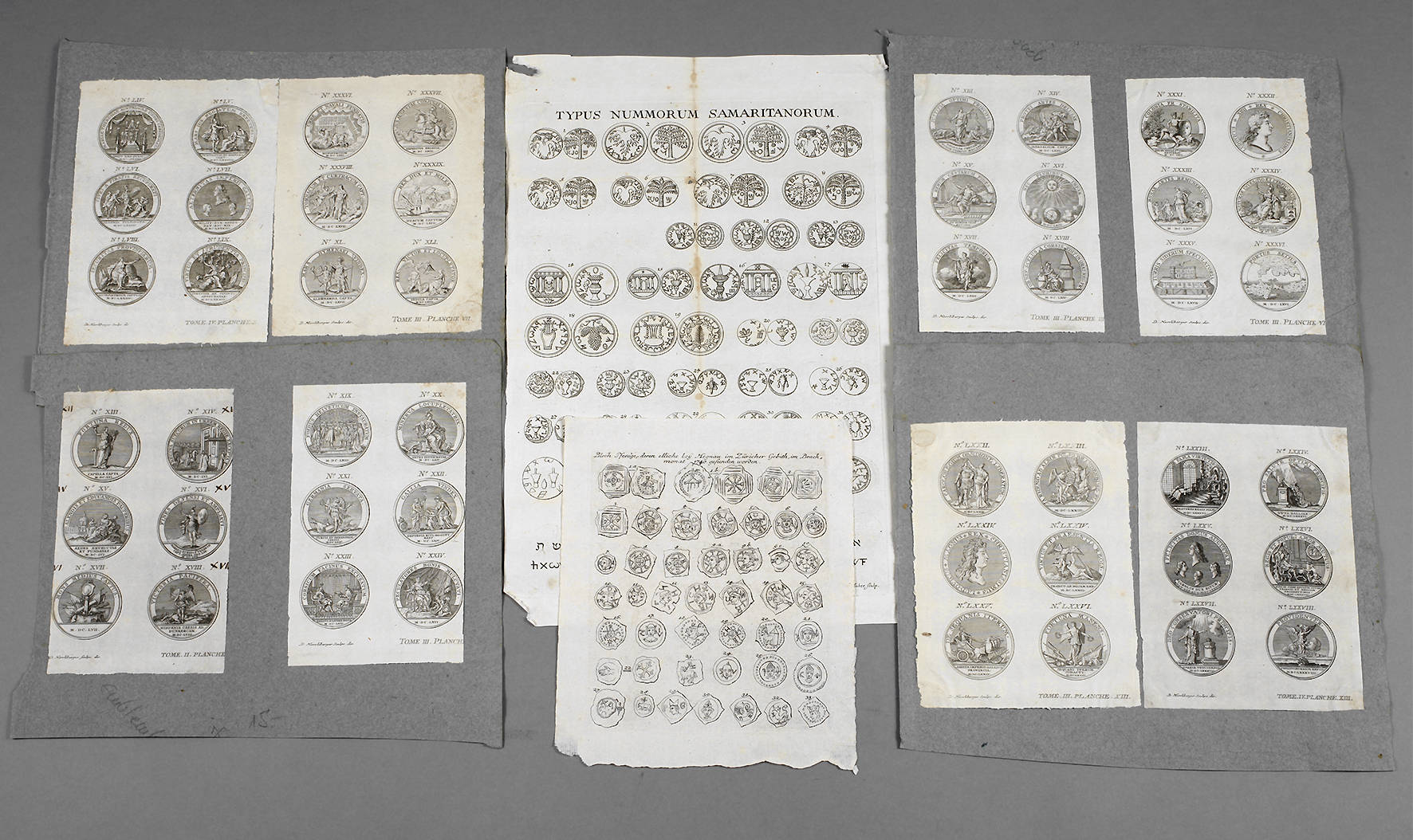 Grafikkonvolut Medaillen Frankreichs