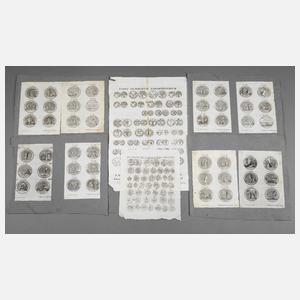 Grafikkonvolut Medaillen Frankreichs