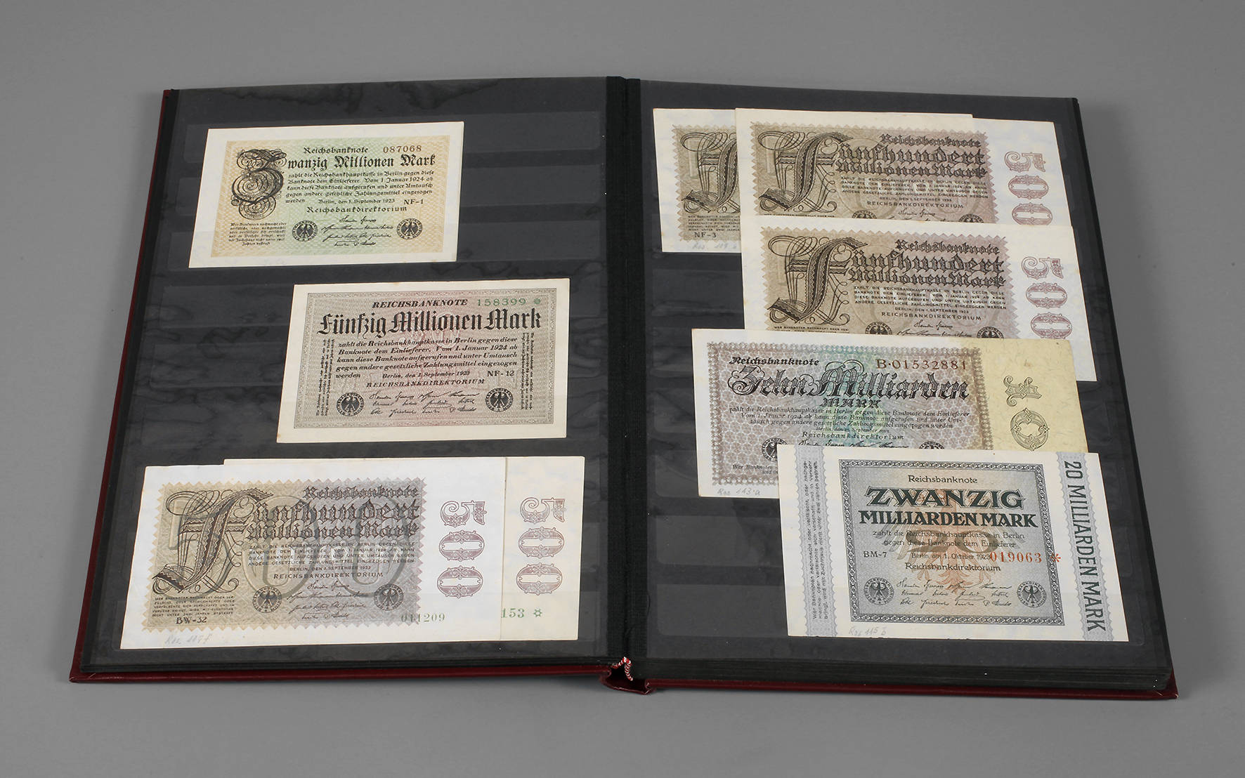 Sammlung Banknoten