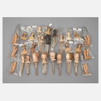 Konvolut Wachsköpfe111