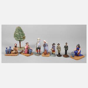 Konvolut Massefiguren Erzgebirge