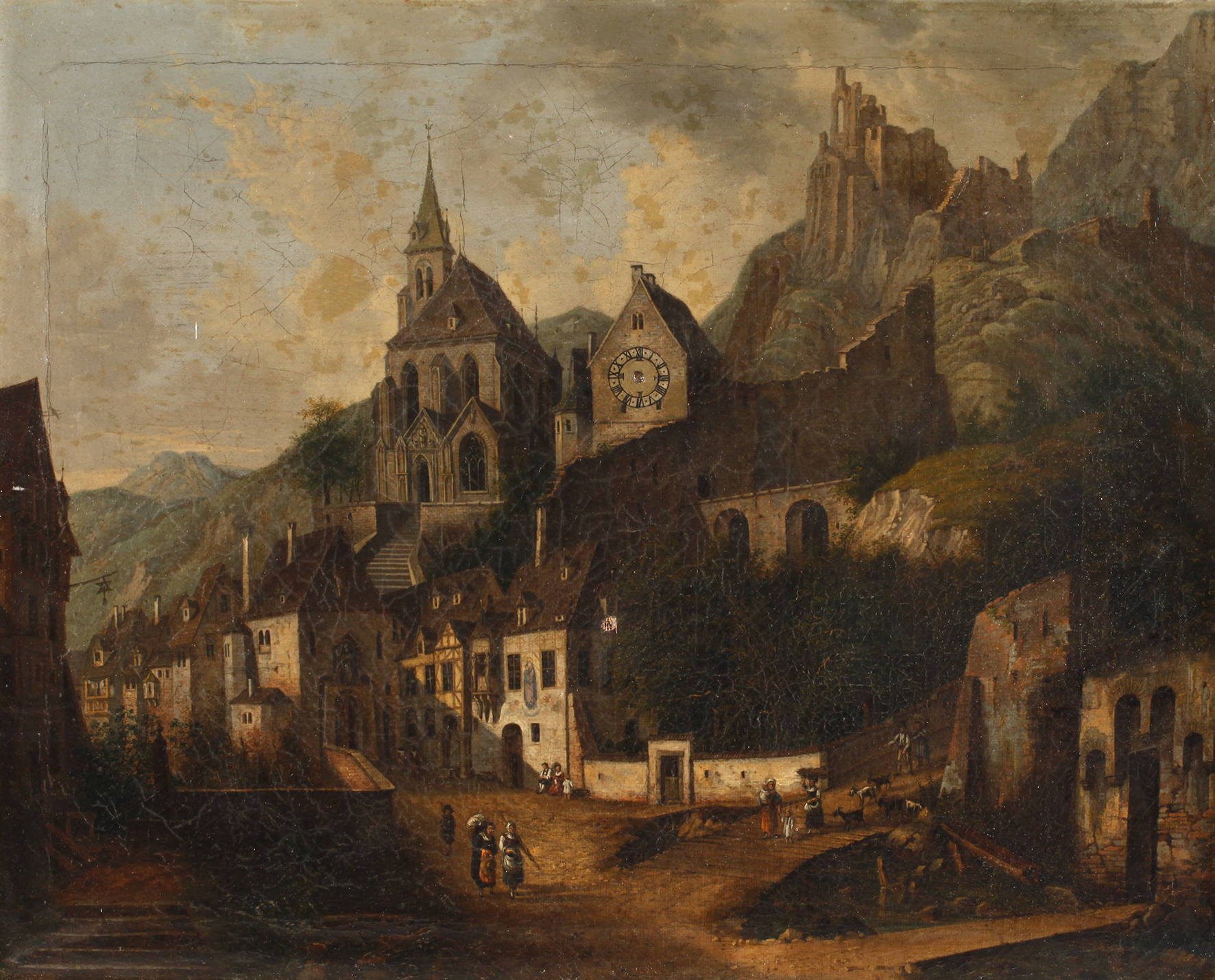 Bilderuhr Ansicht Traben-Trarbach