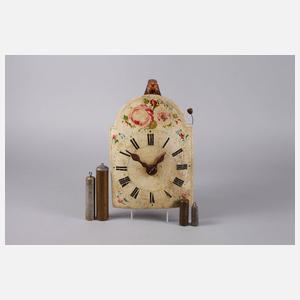 Bauernuhr mit Glasglocke