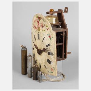 Bauernuhr mit Glasglocke