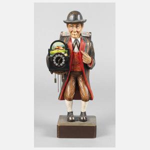 Geschnitzter Uhrenverkäufer Schwarzwald