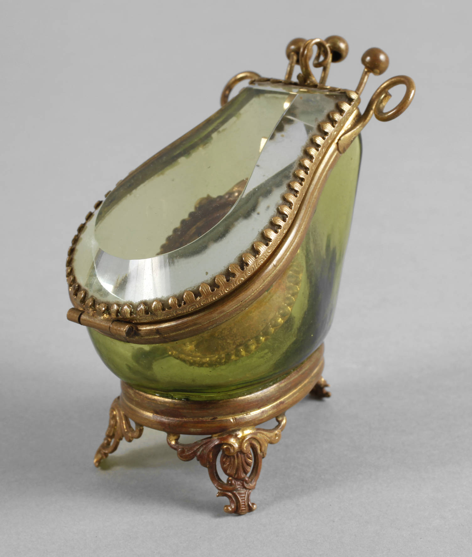 Taschenuhrenständer Glas