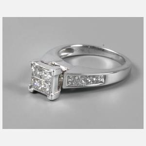 Diamantring mit hohem Aufbau