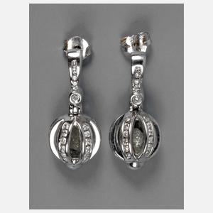 Paar Ohrstecker mit Rohdiamanten