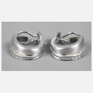 Weißgoldohrringe mit Brillanten