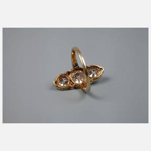 Großer Brillantring Art déco